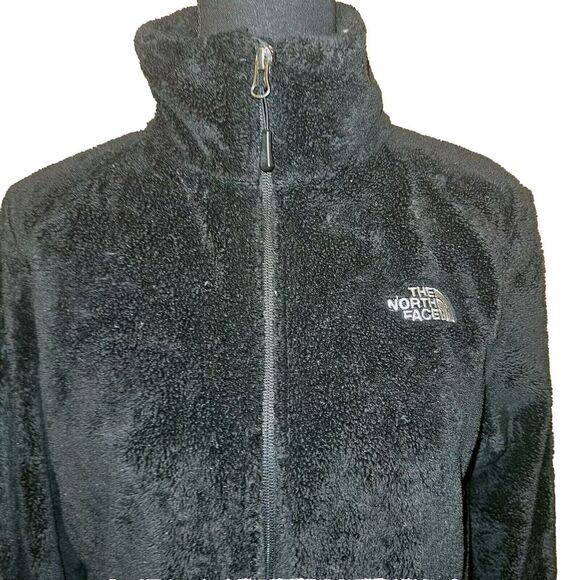 THE NORTH FACE Osito Women’s Black Sherpa Fleece Fuzzy Full Zip Jacket Size M - Picture 2 of 6